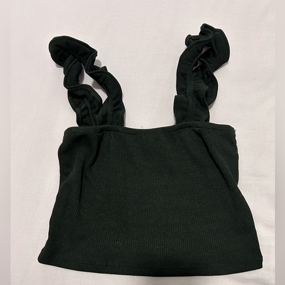 Zara cropped top with frilly straps, size S - Picture 1 of 1